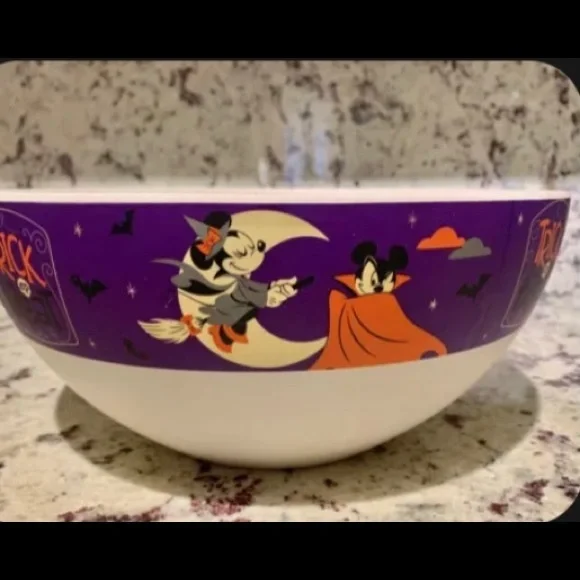 Disney Halloween Mickey & Minnie Trick or Treat Candy/Popcorn Bowl - Picture 3 of 3